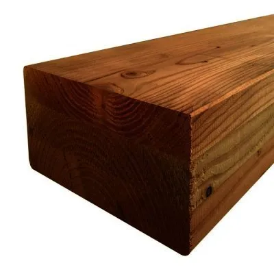 Poteau lamellé-collé Douglas 120x240mm - Autoclave marron