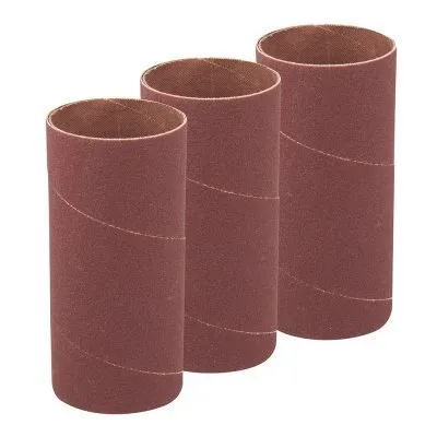 Lot de 3 manchons de ponçage de 140mm - D51mm, grains 60 - Réf. 277545