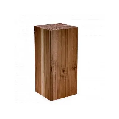 Pfosten aus laminiertem Douglasienholz, 90 x 90 mm, braun, autoklavierbar