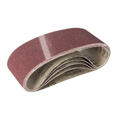 Lot de 5 bandes abrasives corindon grain 40mm - TAS40G - Réf. 388541