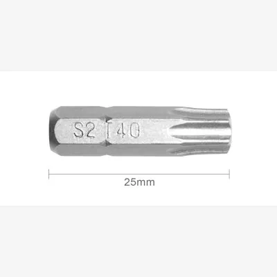 Embout T40 25mm (Qualité Professionnelle, Acier S2) - lot de 20 embouts - Réf. EmboutT40