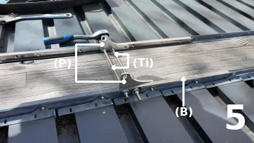Solidarisation des deux travées
