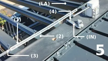Fixation de la barre de renfort et de l’interface