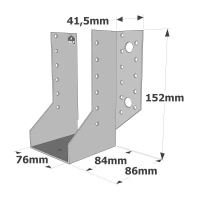 Sabots à ailes extérieures, gamme SAE CLASSIQUE (épaisseur 2mm, profondeur 84mm) - Réf. SAE380/76/2