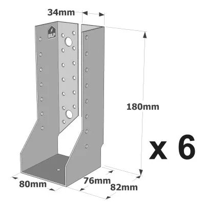 Sabots à ailes intérieures, gamme SAI CLASSIQUE (épaisseur 2mm) - Réf. SAI440/80/2_6