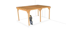 Module 3 : pergola sur six poteaux