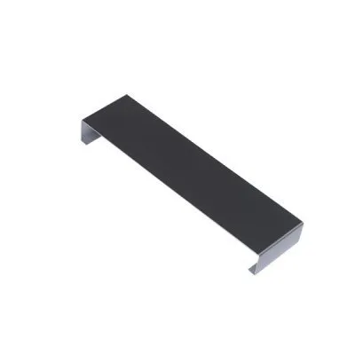 Éclisse intérieure en aluminium 15/10, forme rectangulaire, couleur argentée, utilisée pour la finition des murs.