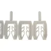 Les cales sont disposées par grappe de 10 Chaque cale PVC est sécable individuellement. Les cales peuvent être repliées en accordéon les unes sur les autres pour former un ensemble plus épais, selon un pas de 1,3mm.
