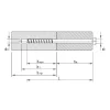 Boite de 1000 cales plates, 24 x 100 x 6 mm - Réf. KP6RE24