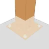 Application du support de poteau SUNDIY Beige sable RAL 1002 - Série 90mm