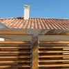 Mise en situation du connecteur SUNDIY gris taupe RAL 7006 90mm à 3 directions - Forme T