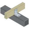 Grands sabots à ailes extérieures, gamme GLE ECONOMIQUE (développé 380mm, épaisseur 2.5mm, profondeur 90mm) - Réf. GLE600/80/2,5