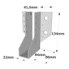 Sabots à ailes extérieures, gamme SAE CLASSIQUE (épaisseur 2mm, profondeur 84mm) - Réf. SAE300/32/2