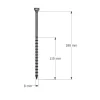 Vis connecteurs acier sur bois, SSH8.0X180 - Réf. 75143
