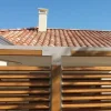 Mise en situation du connecteur SUNDIY Gris Taupe RAL 7006 90mm à 4 directions - Forme T