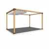 Utilisation pratique du support de poteau SUNDIY Corten RAL 8011 - Série 90mm