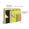 DELTA-FASSADE COLOR PLUS - avec deux bords autocollants intégrés - 1.50m × 30m - Réf. 02207392