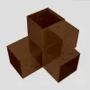 Photographie du connecteur SUNDIY Corten RAL 8011 - 120mm en T pour 4 directions
