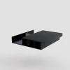 Échantillon d'une lame en aluminium pour pergola bioclimatique coloris Anthracite RAL 7016 texture 343