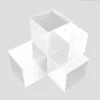 Photographie du connecteur SUNDIY Blanc RAL 9010 - 120mm en T pour 4 directions