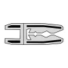 Pack de 1000 cales fourchette 30x80mm - Réf. SCJP702