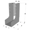 Sabots à ailes intérieures, gamme SAI SUR MESURE (épaisseur 2mm) - Réf. SAIL340/2X