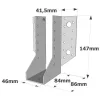 Sabots à ailes extérieures, gamme SAE CLASSIQUE (épaisseur 2mm, profondeur 84mm) - Réf. SAE340/46/2_35