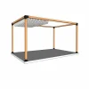 Utilisation pratique du support de poteau SUNDIY Noir mat RAL 9005 - Série 90mm