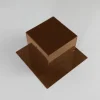 Support de poteau SUNDIY Corten RAL 8011 - Série 90mm