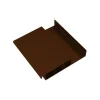 Perspective d'un échantillon d'une lame en aluminium pour pergola bioclimatique coloris marron effet corten