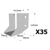 Sabots à ailes extérieures, gamme SAE CLASSIQUE (épaisseur 2mm, profondeur 84mm) - Réf. SAE300/70/2_35