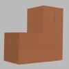 Aperçu réel du connecteur SUNDIY Oxyde de Mars RAL8011 - 120mm Forme L à 2 directions