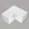 Image du connecteur SUNDIY Blanc RAL9010 - 90mm Forme L, 2 directions