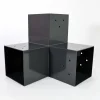 Photographie du connecteur SUNDIY Anthracite RAL 7016 - 120mm en L pour 3 directions