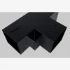 Connecteur SUNDIY Noir mat RAL 9005 - 90mm à 4 directions en forme de T