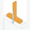 Ancrage pour montants d'ossature multi-applications 55x484x53mm épaisseur 2mm - Réf. MAH485/2