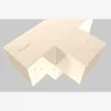 Connecteur SUNDIY Beige sable RAL 1002 - 90mm à 4 directions en forme de T
