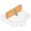 Équerre renforcée pour ossature bois - Réf. AKR135X3L