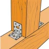 Équerres renforcées CLASSIQUES asymétriques pour le BOIS et le BETON - Réf. E5/2