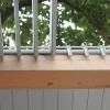 Vue rapprochée des lames fixées sur mécanismes SUNDIY 20 mm en aluminium coloris RAL 9006