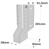 Sabots à ailes extérieures, gamme SAE CLASSIQUE (épaisseur 2mm, profondeur 84mm) - Réf. SAE440/38/2_6