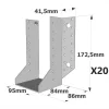 Sabots à ailes extérieures, gamme SAE CLASSIQUE (épaisseur 2mm, profondeur 84mm) - Réf. SAE440/95/2_20