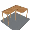 Exemple d'utilisation du connecteur SUNDIY Gris aluminium RAL 9006 90mm à 5 directions - Forme +