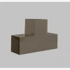 Image authentique du connecteur SUNDIY Gris Taupe RAL7006 - 120mm Forme T, 3 directions