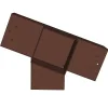Connecteur SUNDIY pente 20° Corten RAL 8011 - 120mm à 4 directions - Forme T4