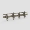 Mécanisme SUNDIY XL 27 mm en ALUMINIUM coloris Gris beige RAL 7006 pour lames orientables pour pergola bioclimatique