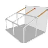 Support de poteau/poutre pente 20° - Largeur intérieure 120 mm