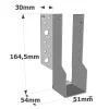 Sabots à ailes extérieures, gamme SBE ECONOMIQUE (épaisseur 1,5mm, profondeur 55mm) - Réf. SBE51/165_20