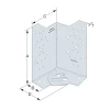 Équerre réglable pour terrasse bois - Fixation poutre bois de hauteur 125 à 200mm - Réf. ABF120