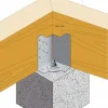 Équerre réglable pour dalle bois - Fixation poutre bois de hauteur 235 à 310mm - Réf. ABF230